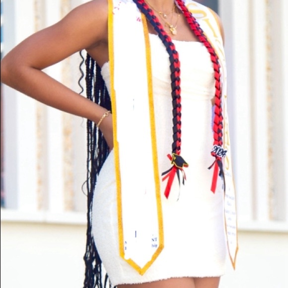Embellished Strapless Cowl Neck Mini Dress in Ivory - Picture 1 of 5